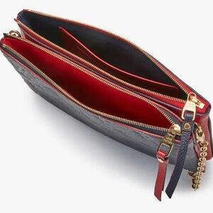 LV leather monogram pochette bag